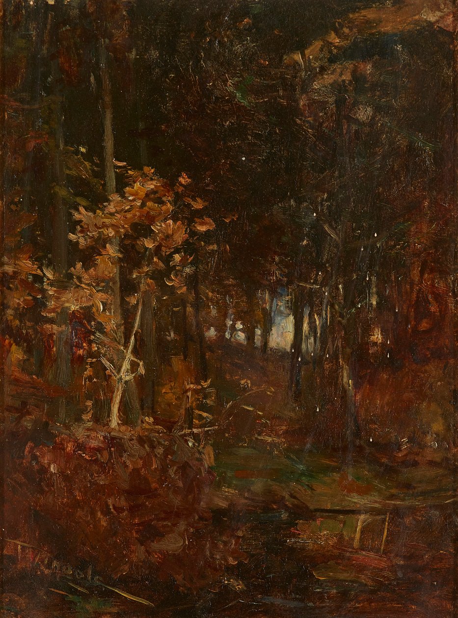Ağaçlı Yol (gemide yağ) by James Lawton Wingate