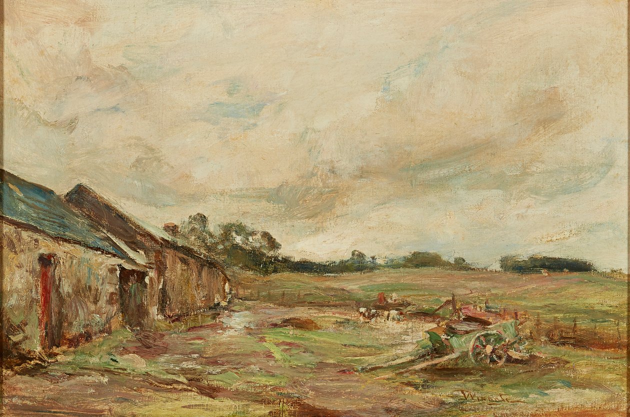 Yazın Çiftlik Bahçesi (tuval üzerine yağlı boya) by James Lawton Wingate