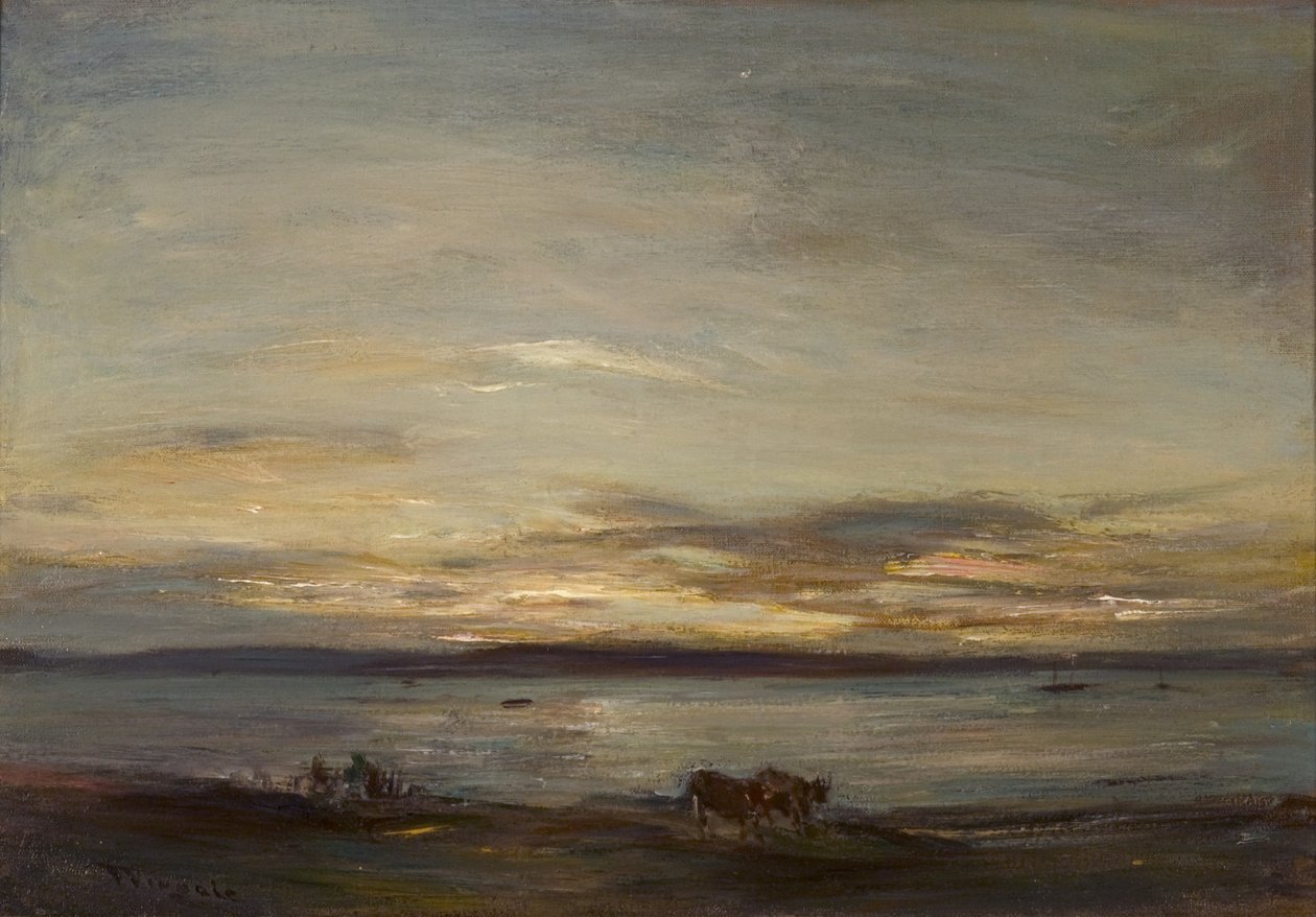 Altın Gün Batımı, Fairlie (tuval üzerine yağlı boya) by James Lawton Wingate
