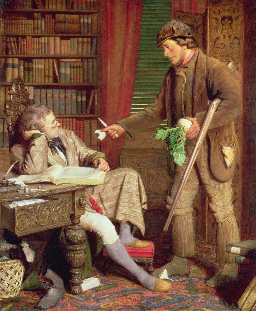 Squire ve Gamekeeper veya The Demurrer, 1860 dolayları by James Lobley
