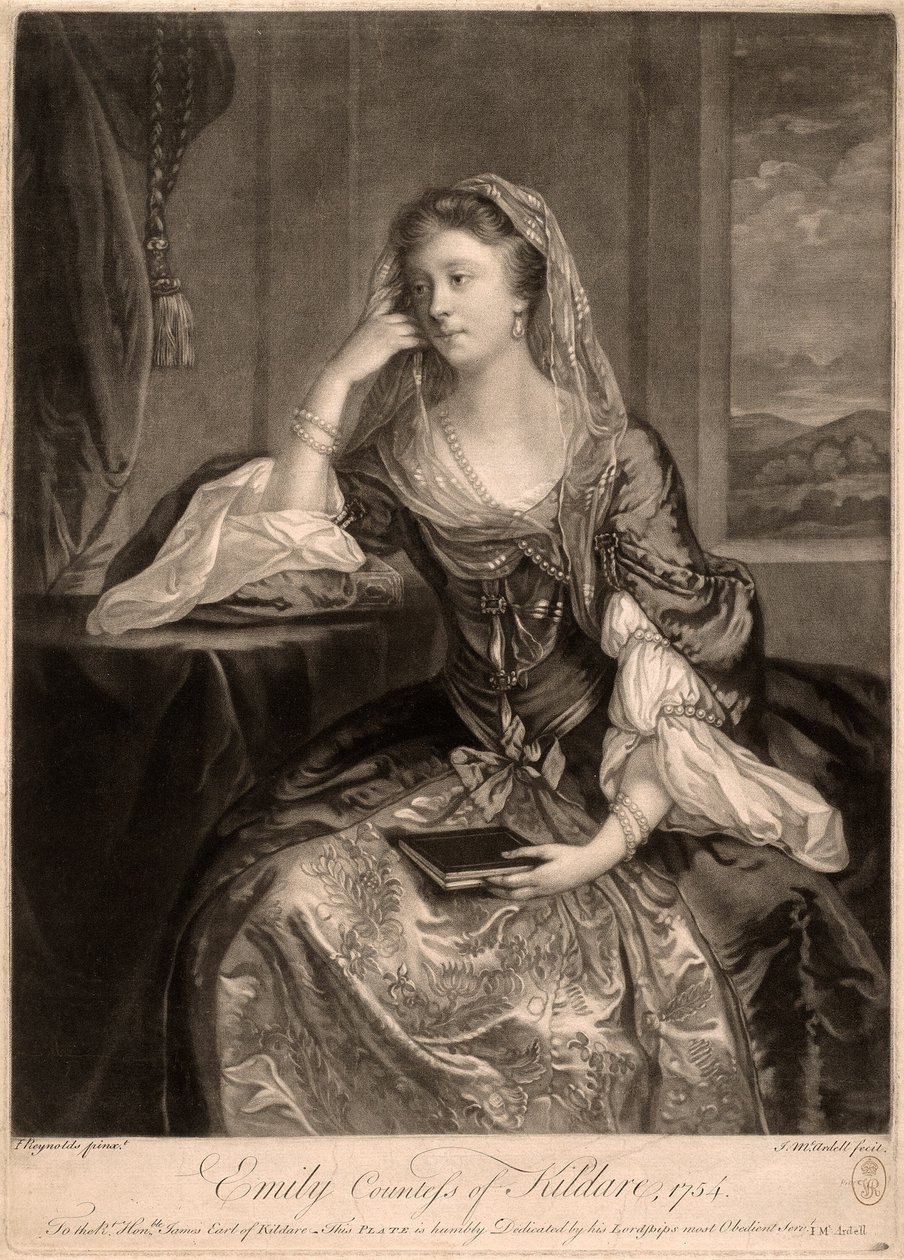 Emily, Kildare Kontesi by James MacArdell