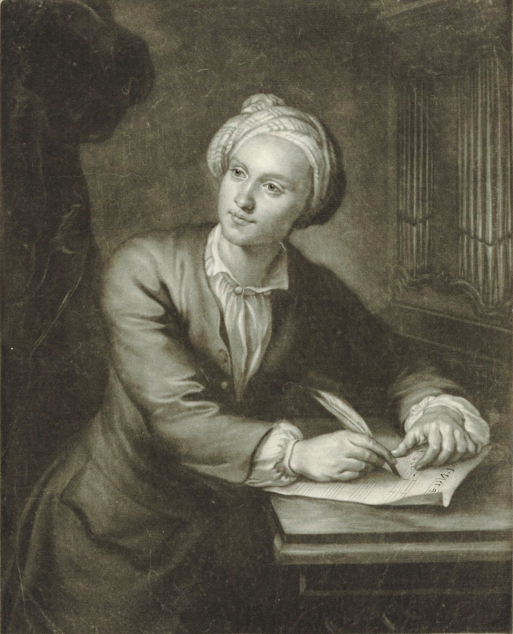 John Frederick Lampe by James MacArdell
