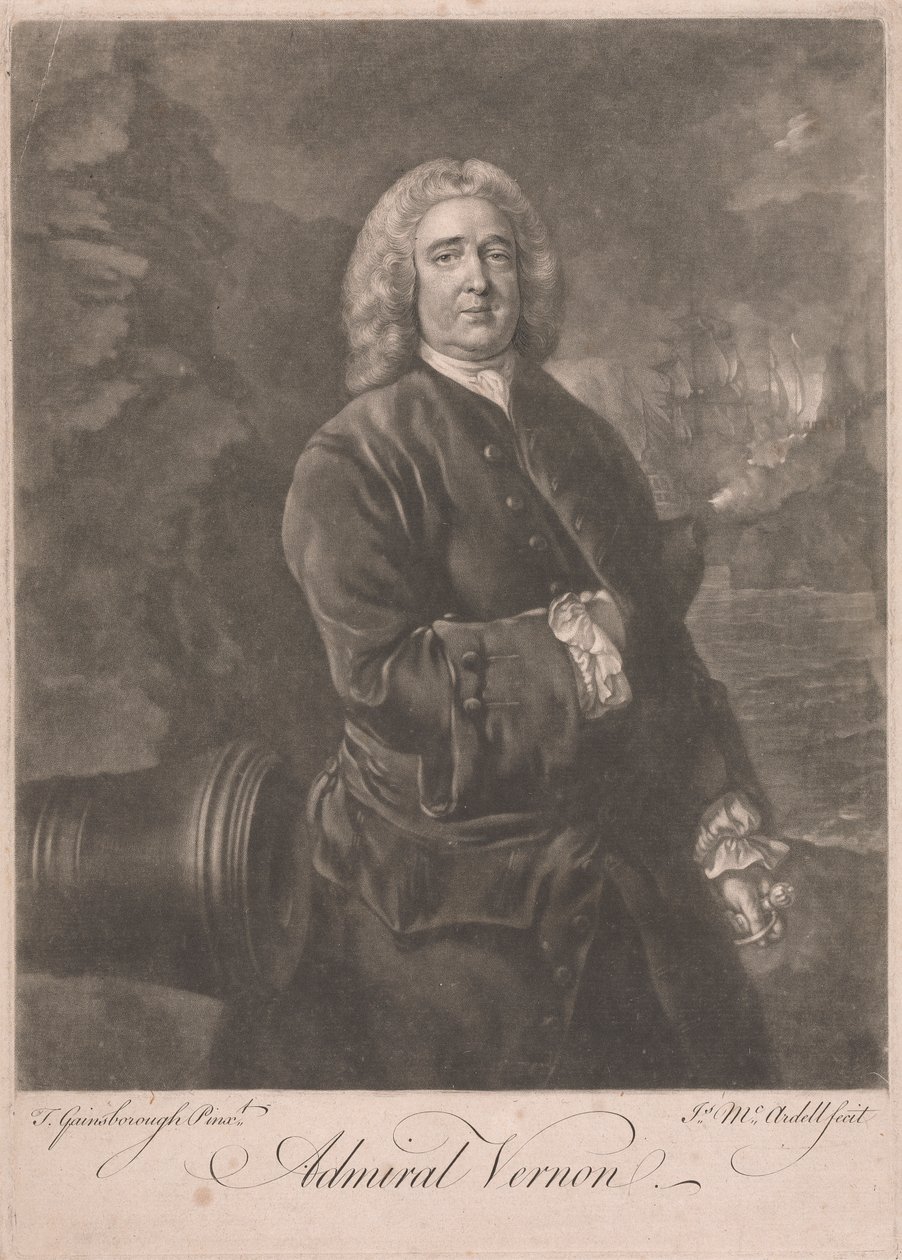Amiral Edward Vernon by James McArdell