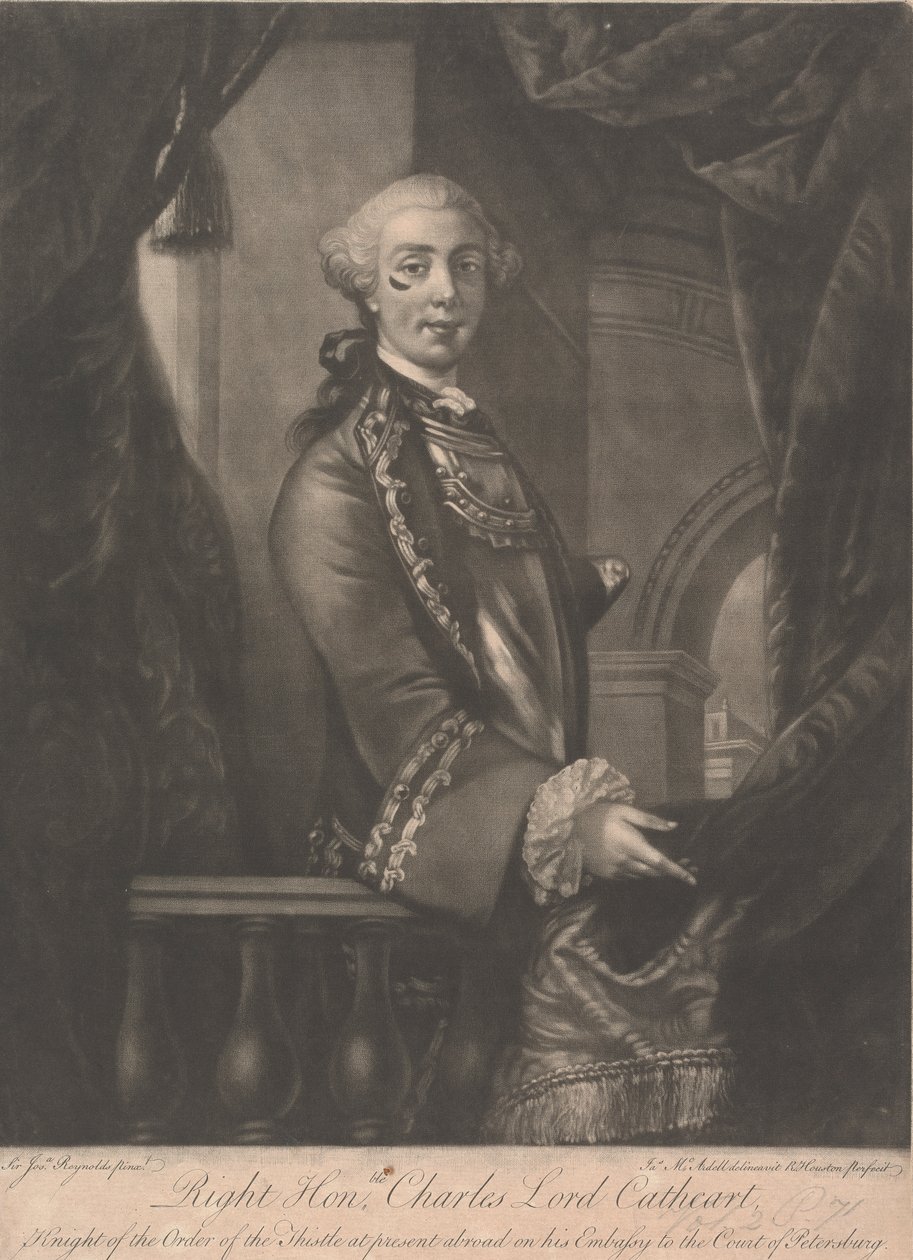 Korgeneral Charles Schaw Cathart, 9. Earl Cathcart by James McArdell