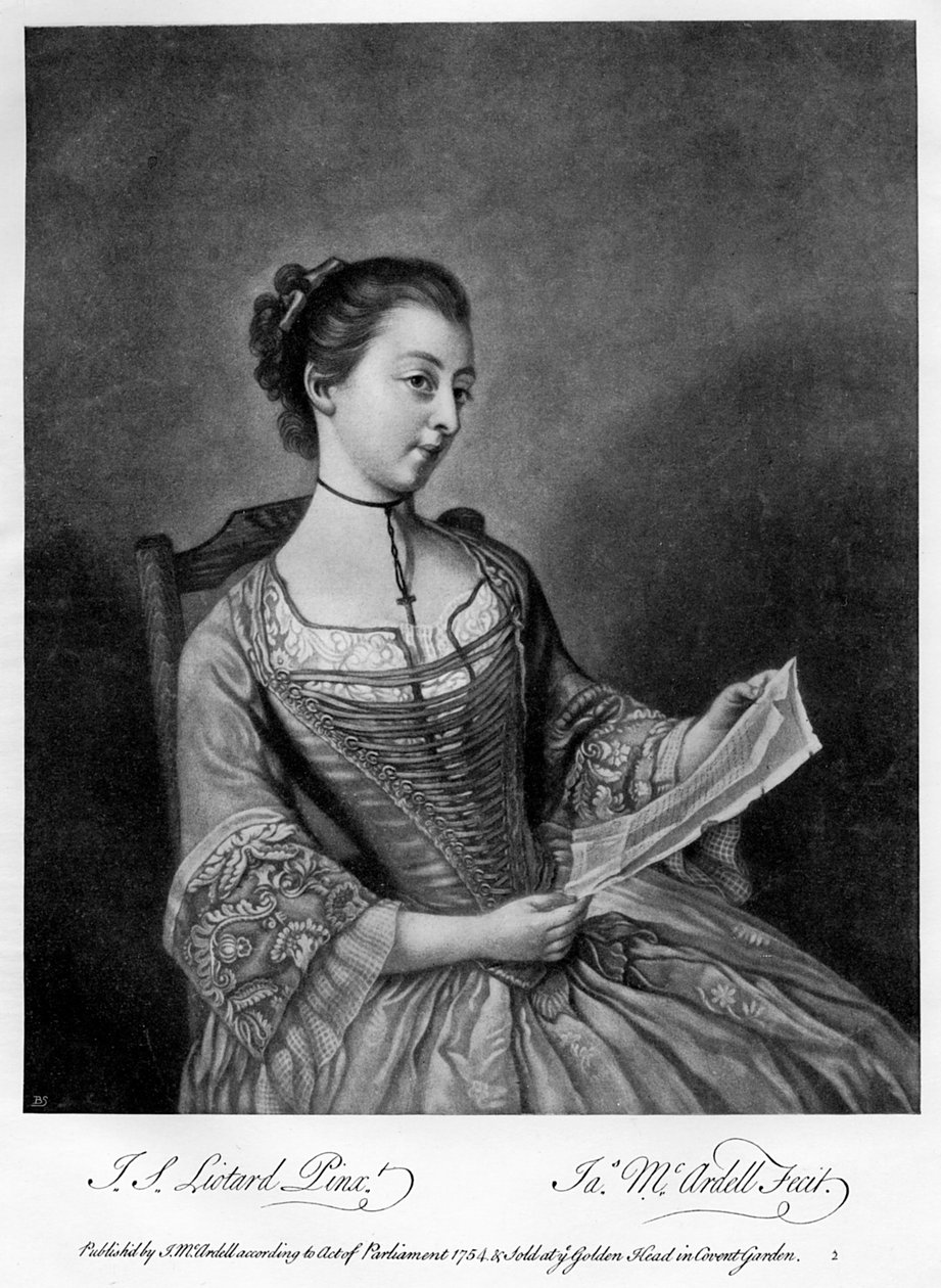 Bayan Lewis, 1754 1905. by James McArdell