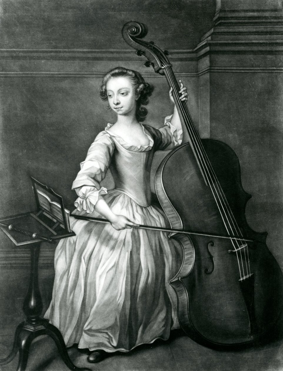 Portrait of Benjamin Hallett (mezzotint) by James McArdell