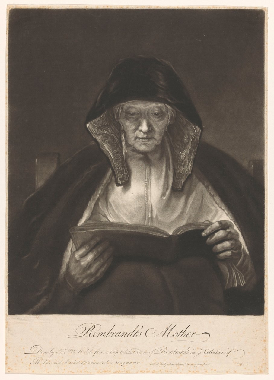 Okuyan yaşlı bir kadının portresi Rembrandt