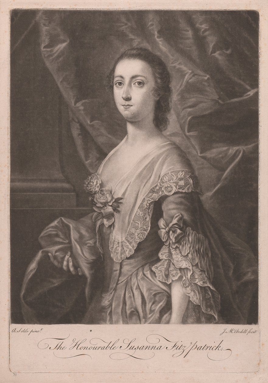 Saygıdeğer Susanna Fitzpatrick by James McArdell