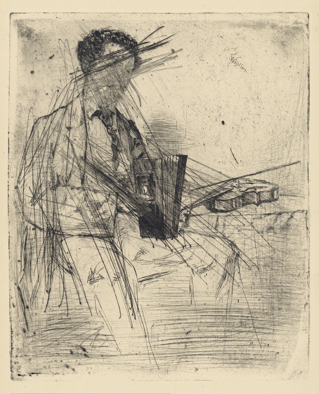 [76] Whistler - Ross Winans tarafından iptal edilen plaklardan izlenimler. by James Abbott McNeill Whistler