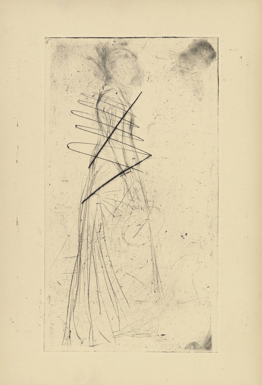 [76] Whistler tarafından iptal edilen plaklardan izlenimler - [Duran Kadın]. by James Abbott McNeill Whistler