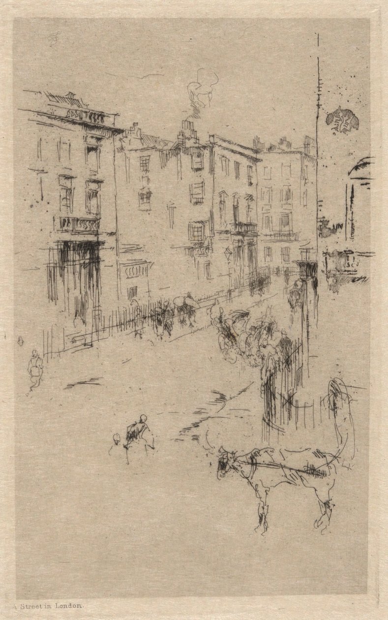 Alderney Caddesi by James Abbott McNeill Whistler