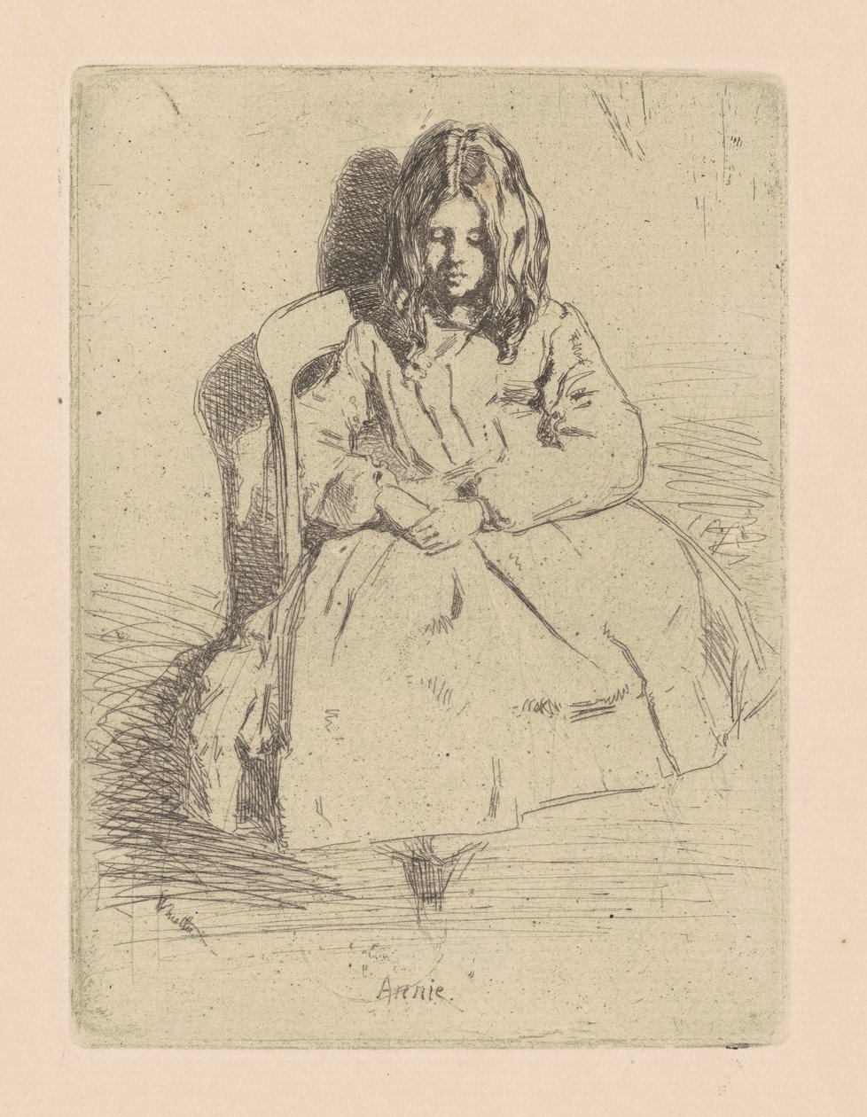 Annie, Oturan by James Abbott McNeill Whistler