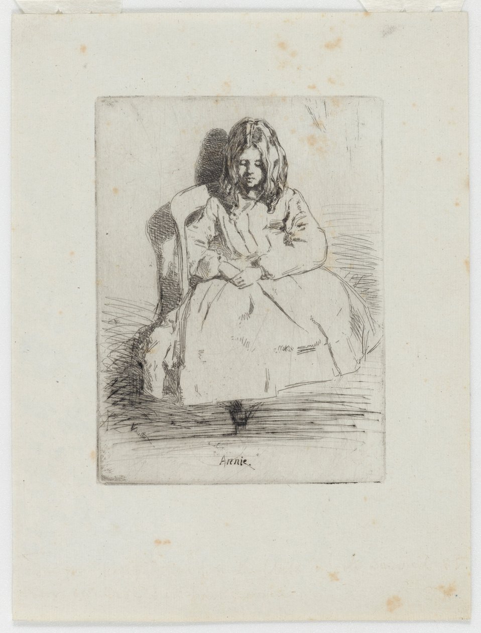 Annie, Oturan by James Abbott McNeill Whistler