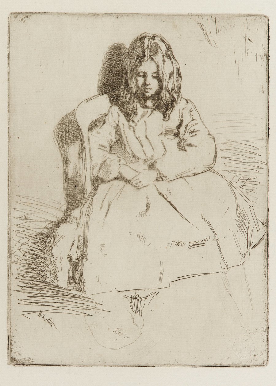 Annie, Oturan by James Abbott McNeill Whistler