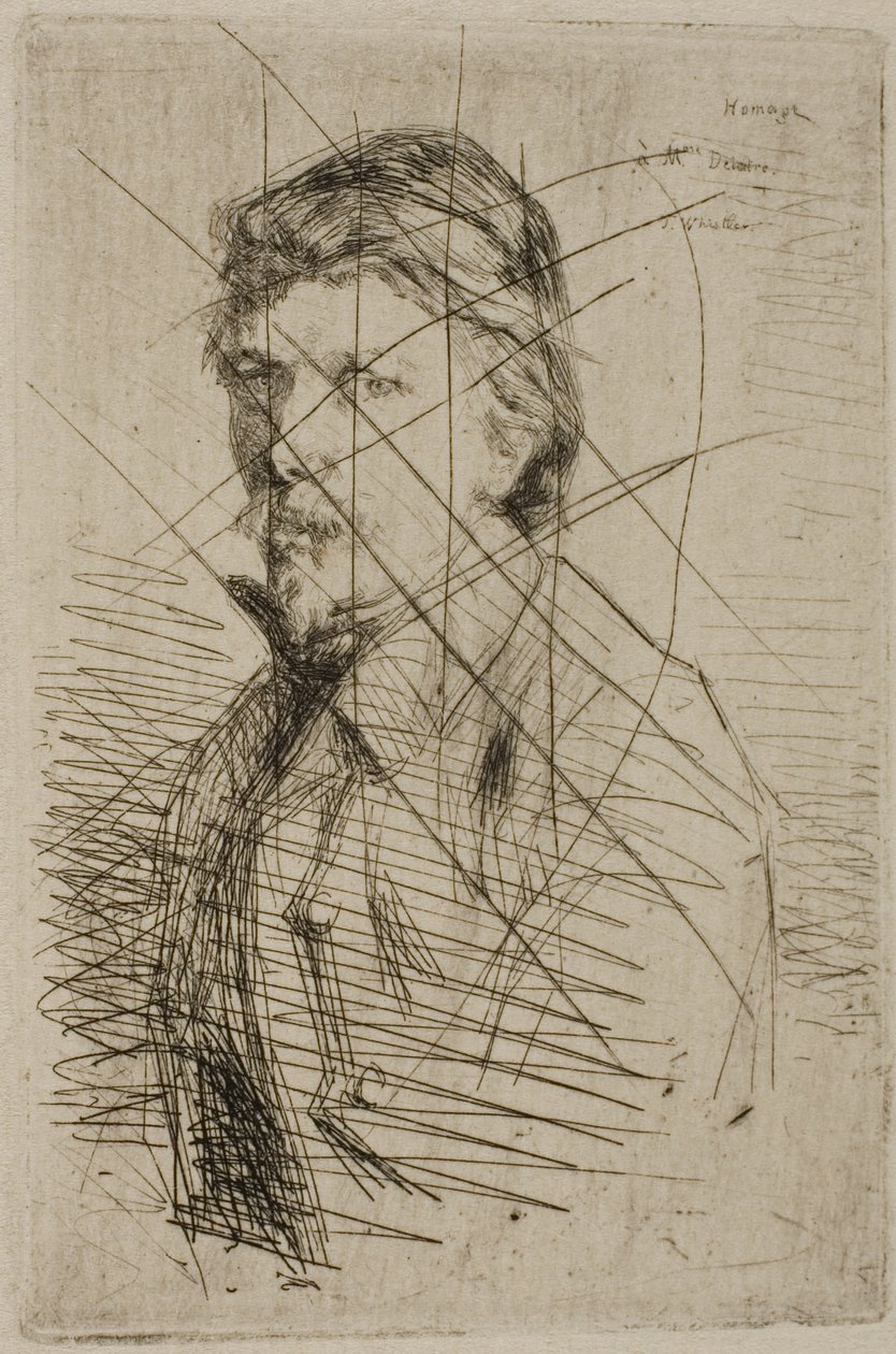 Auguste Delâtre, Yazıcı by James Abbott McNeill Whistler