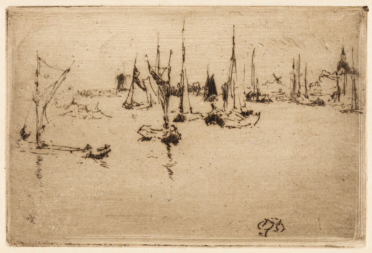 Mavnalar, Dordrecht by James Abbott McNeill Whistler