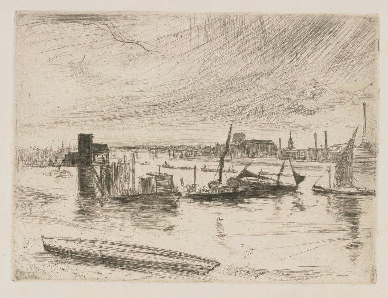 Battersea Şafağı (Cadogan İskelesi) by James Abbott McNeill Whistler