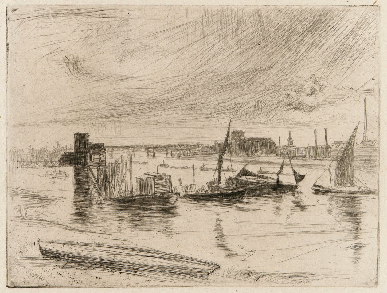Battersea Şafağı (Cadogan İskelesi) by James Abbott McNeill Whistler