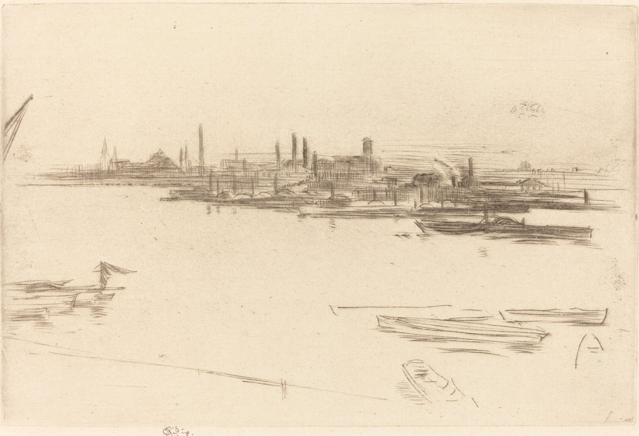 Battersea: Şafak by James Abbott McNeill Whistler