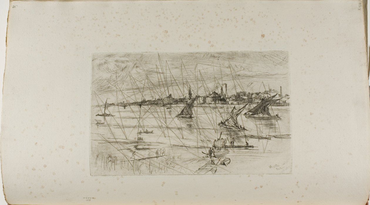 Battersea Erişimi by James Abbott McNeill Whistler