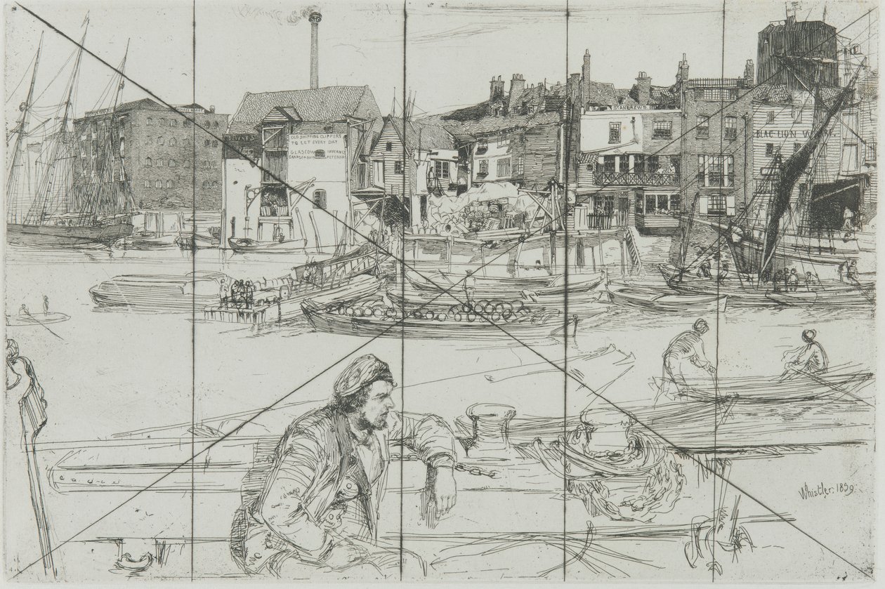 Kara Aslan İskelesi by James Abbott McNeill Whistler