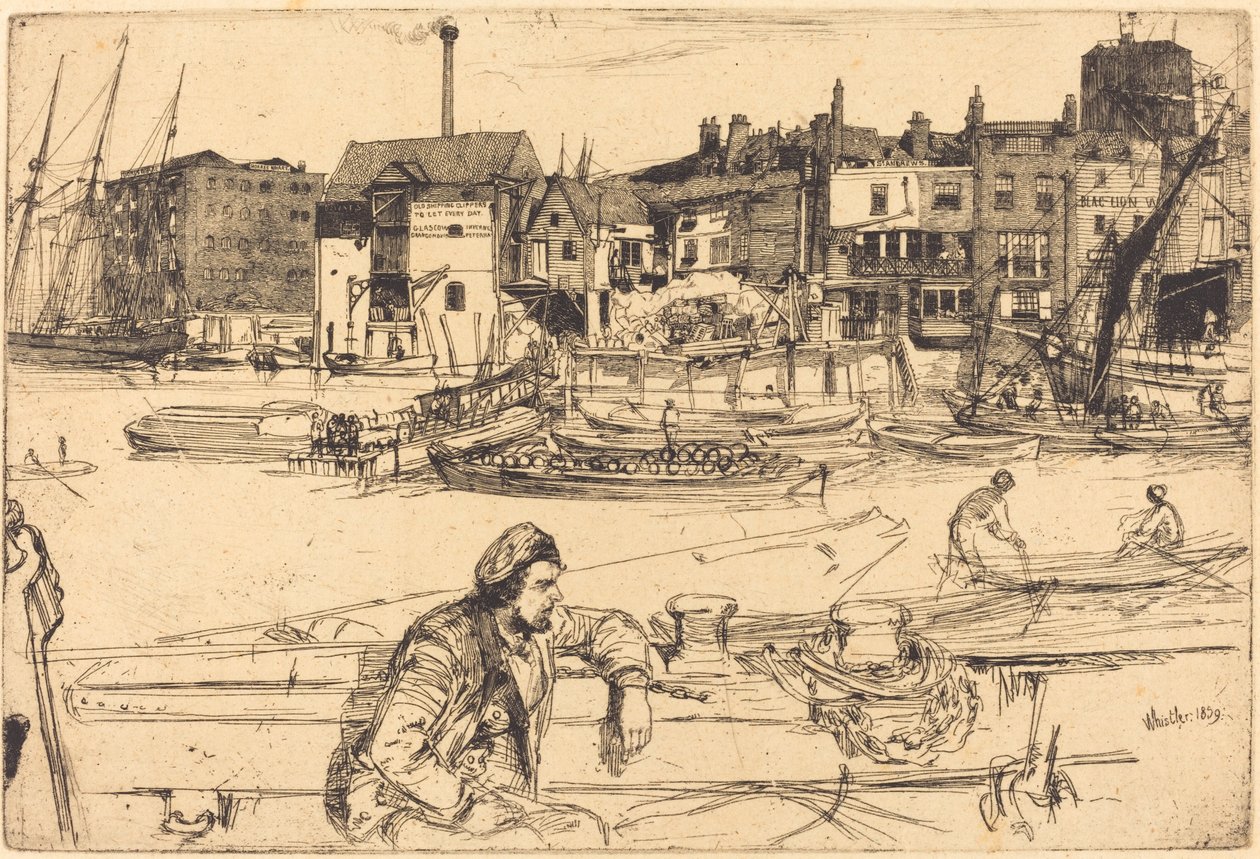 Kara Aslan İskelesi by James Abbott McNeill Whistler