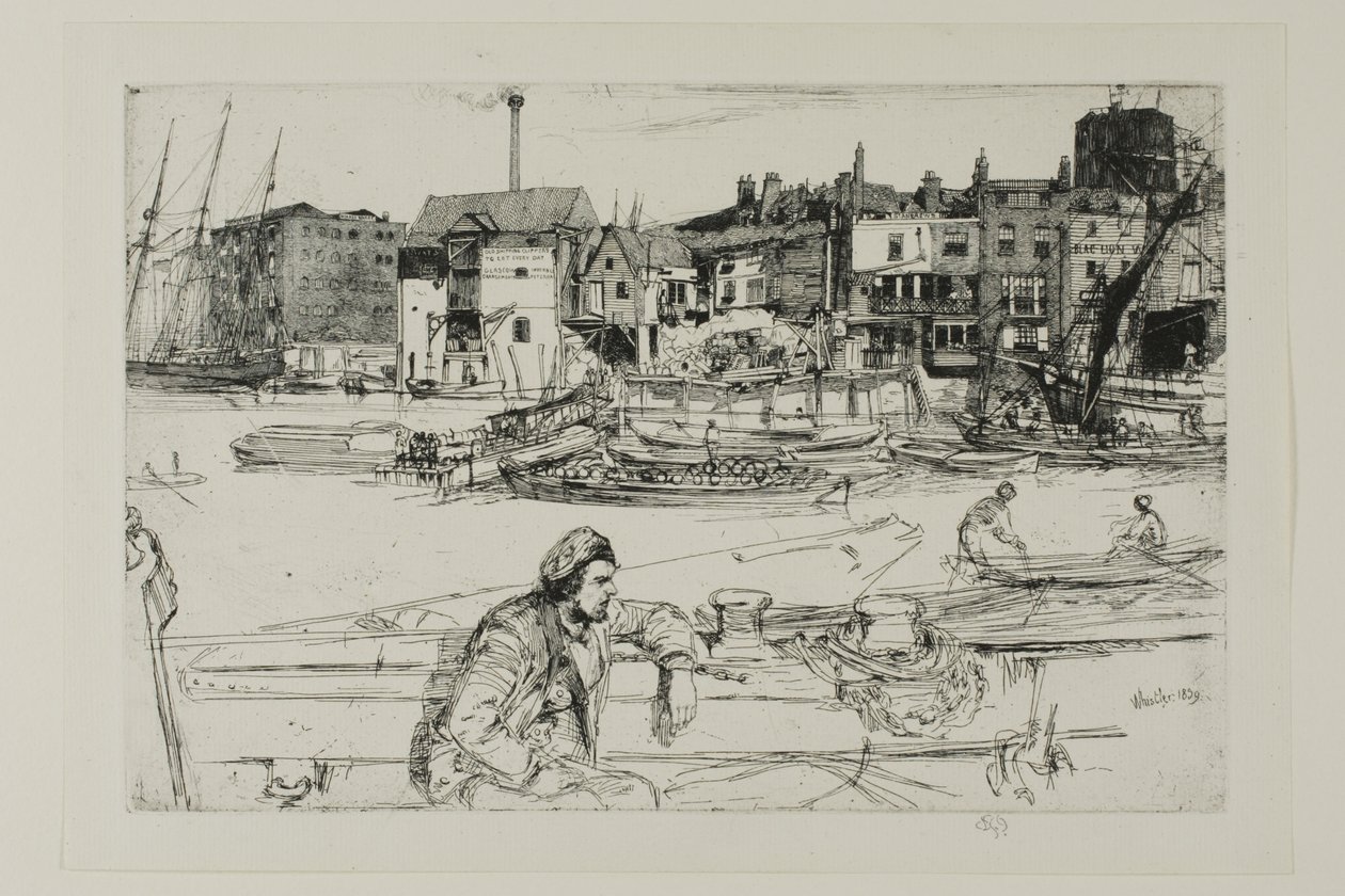 Kara Aslan İskelesi by James Abbott McNeill Whistler