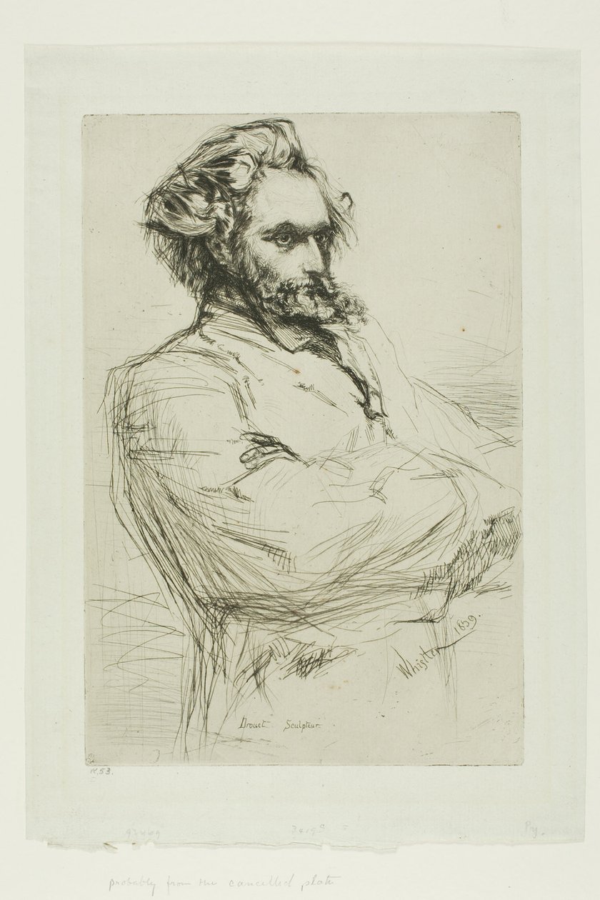 C.L. Drouet, Heykeltıraş by James Abbott McNeill Whistler