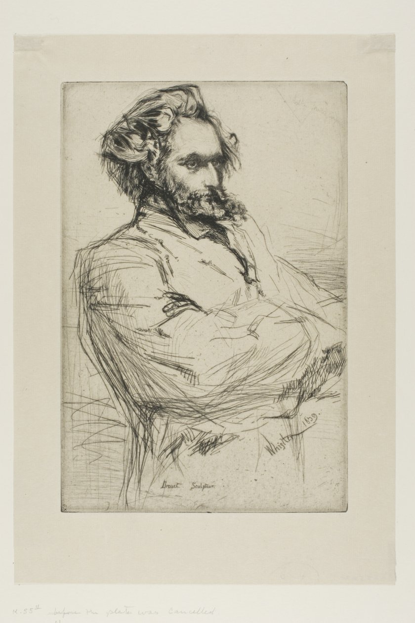 C.L. Drouet, Heykeltıraş by James Abbott McNeill Whistler