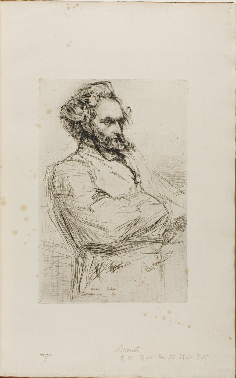 C.L. Drouet, Heykeltıraş by James Abbott McNeill Whistler