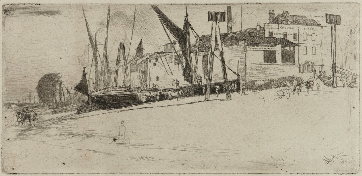 Chelsea İskelesi by James Abbott McNeill Whistler