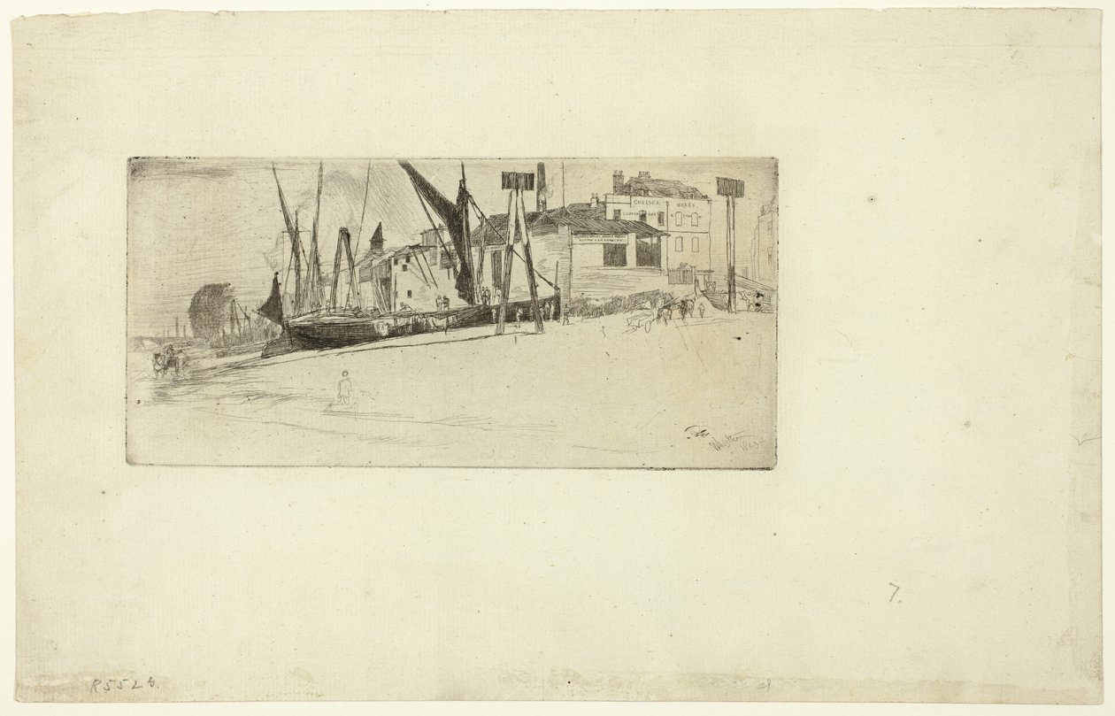 Chelsea İskelesi by James Abbott McNeill Whistler