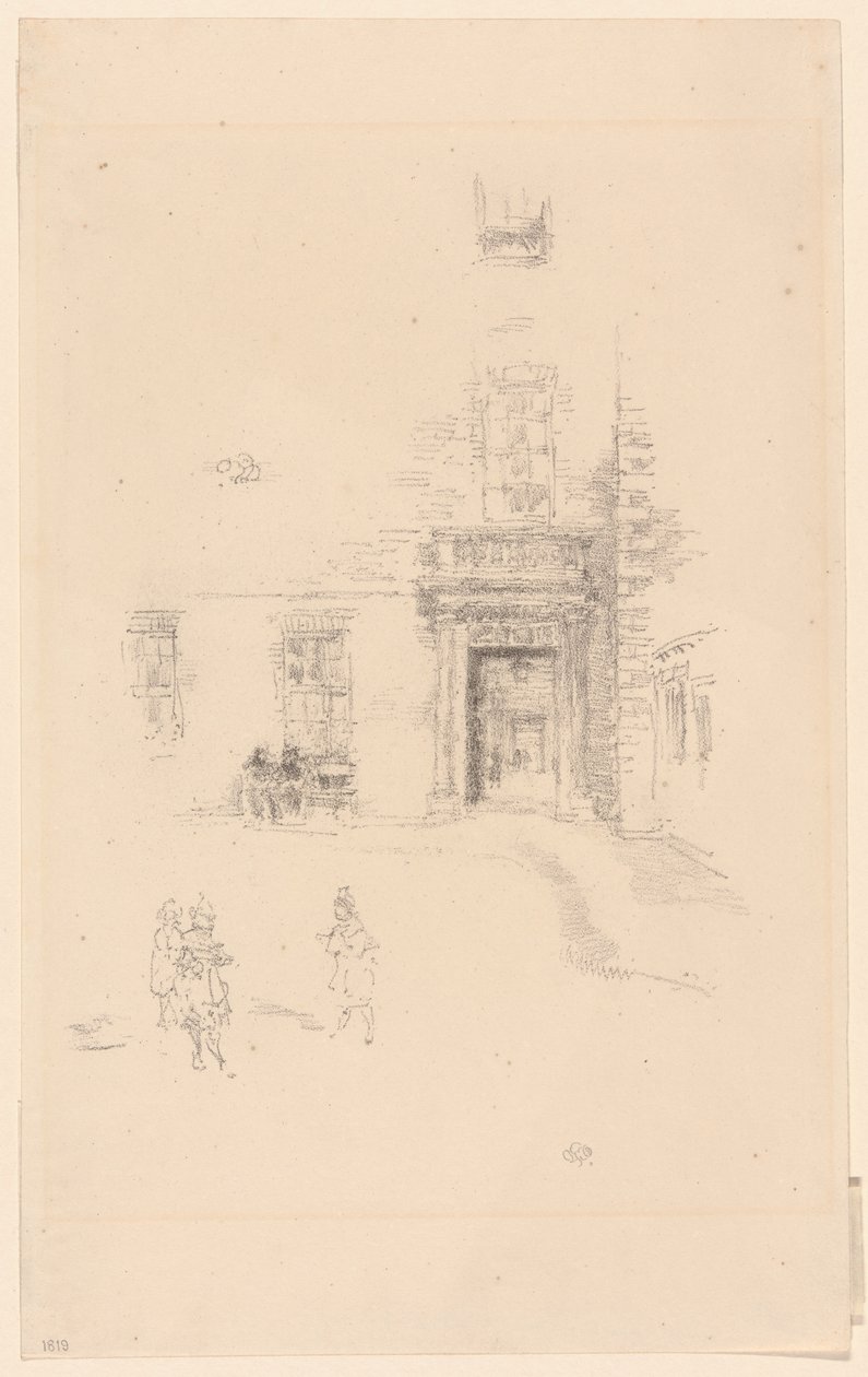 Avlu, Chelsea Hastanesi by James Abbott McNeill Whistler
