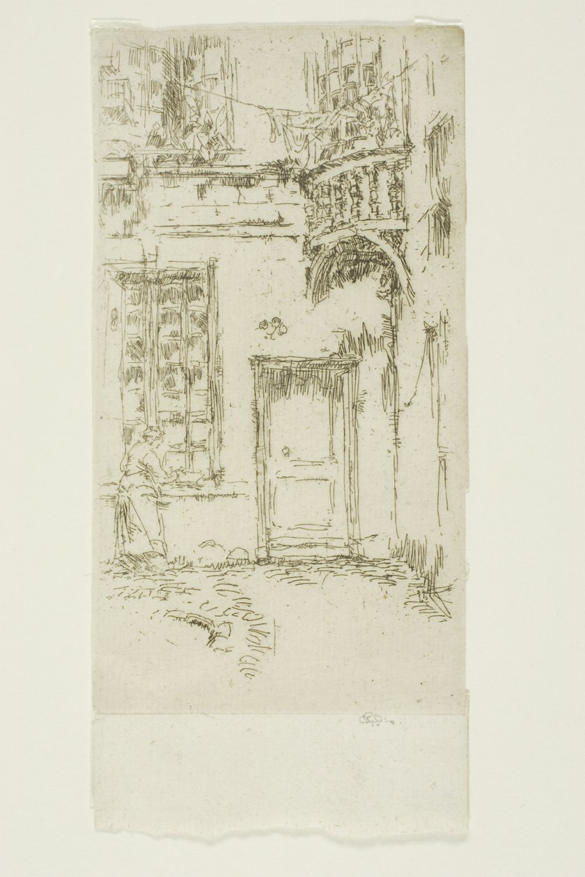 Avlu, Rue P. L. Kurye, Turlar by James Abbott McNeill Whistler