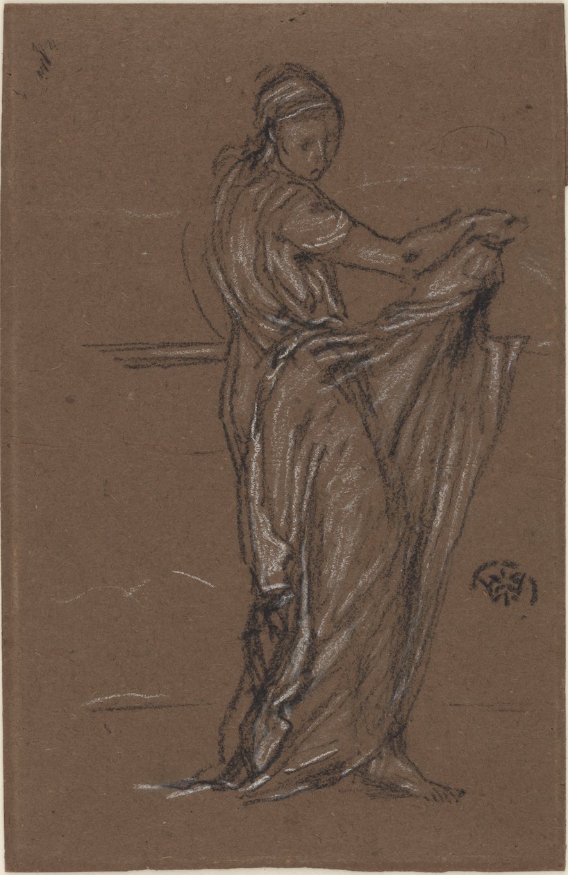 Drapeli Kadın Figürü by James Abbott McNeill Whistler