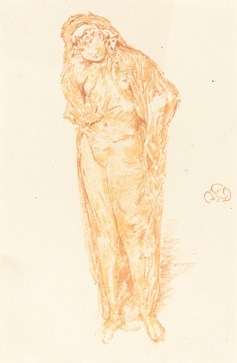 Drapeli Figür, Ayakta by James Abbott McNeill Whistler