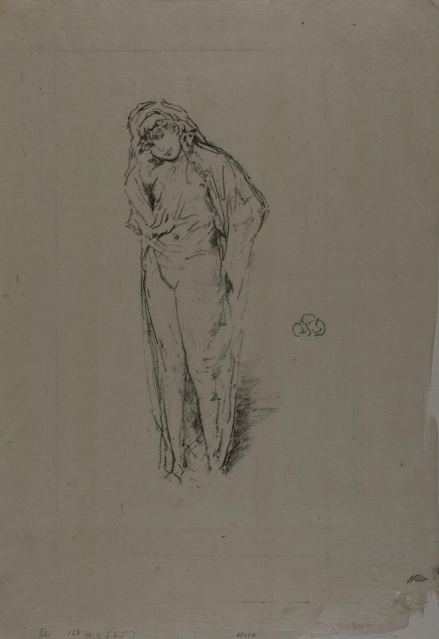 Drapeli Figür, Ayakta by James Abbott McNeill Whistler