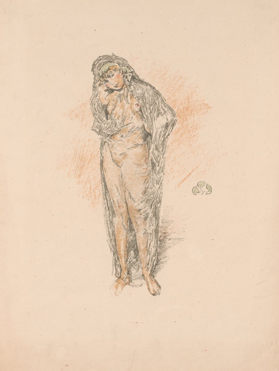 Drapeli Figür, Ayakta by James Abbott McNeill Whistler