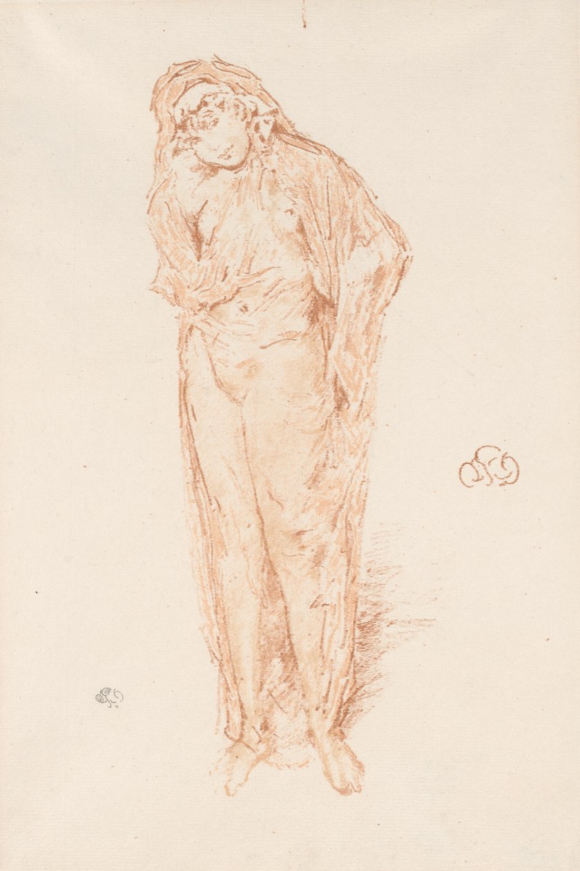 Drapeli Figür, Ayakta by James Abbott McNeill Whistler