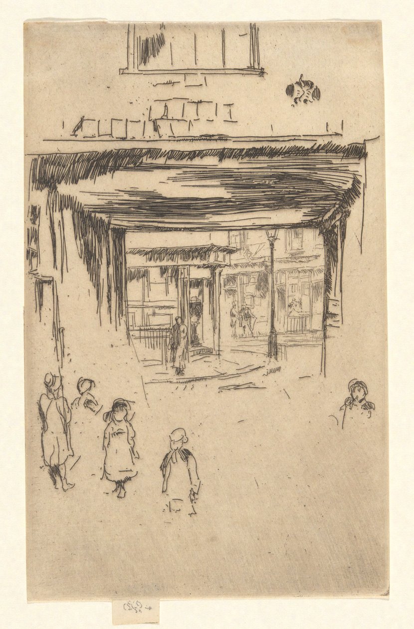 Drury Lane, İkinci Venedik Setinden (Yirmi Altı Gravür Seti) by James Abbott McNeill Whistler