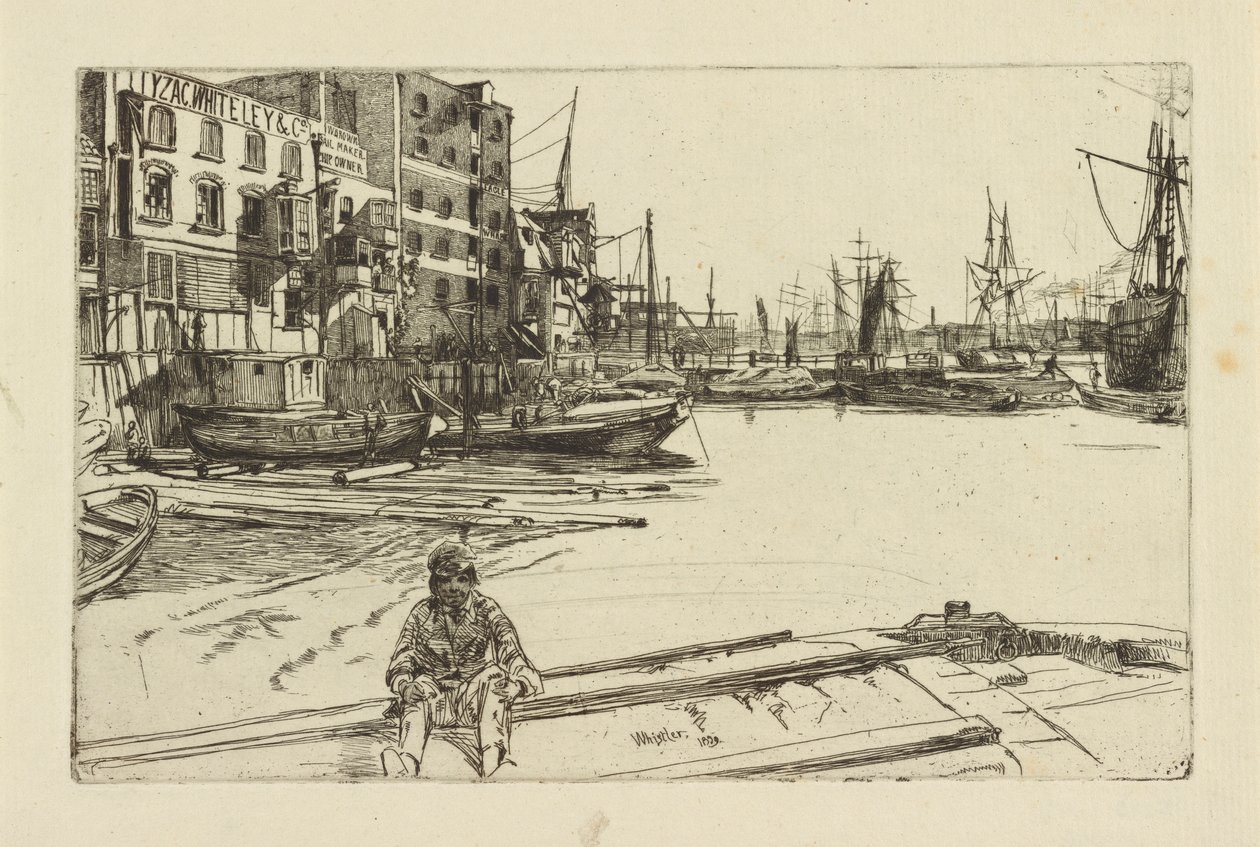 Eagle Wharf (Tyzac Whiteley and Co.) by James Abbott McNeill Whistler