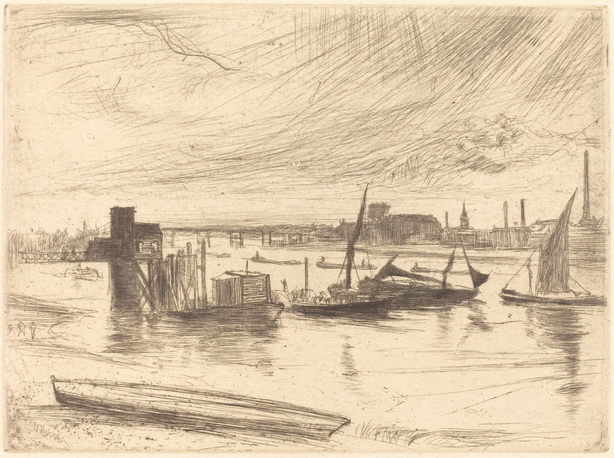 Sabah erken, Battersea by James Abbott McNeill Whistler