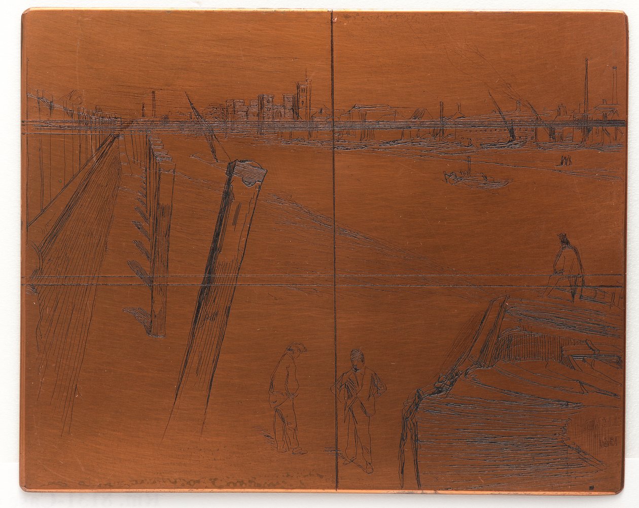 Dağlama plakası: Millbank by James Abbott McNeill Whistler