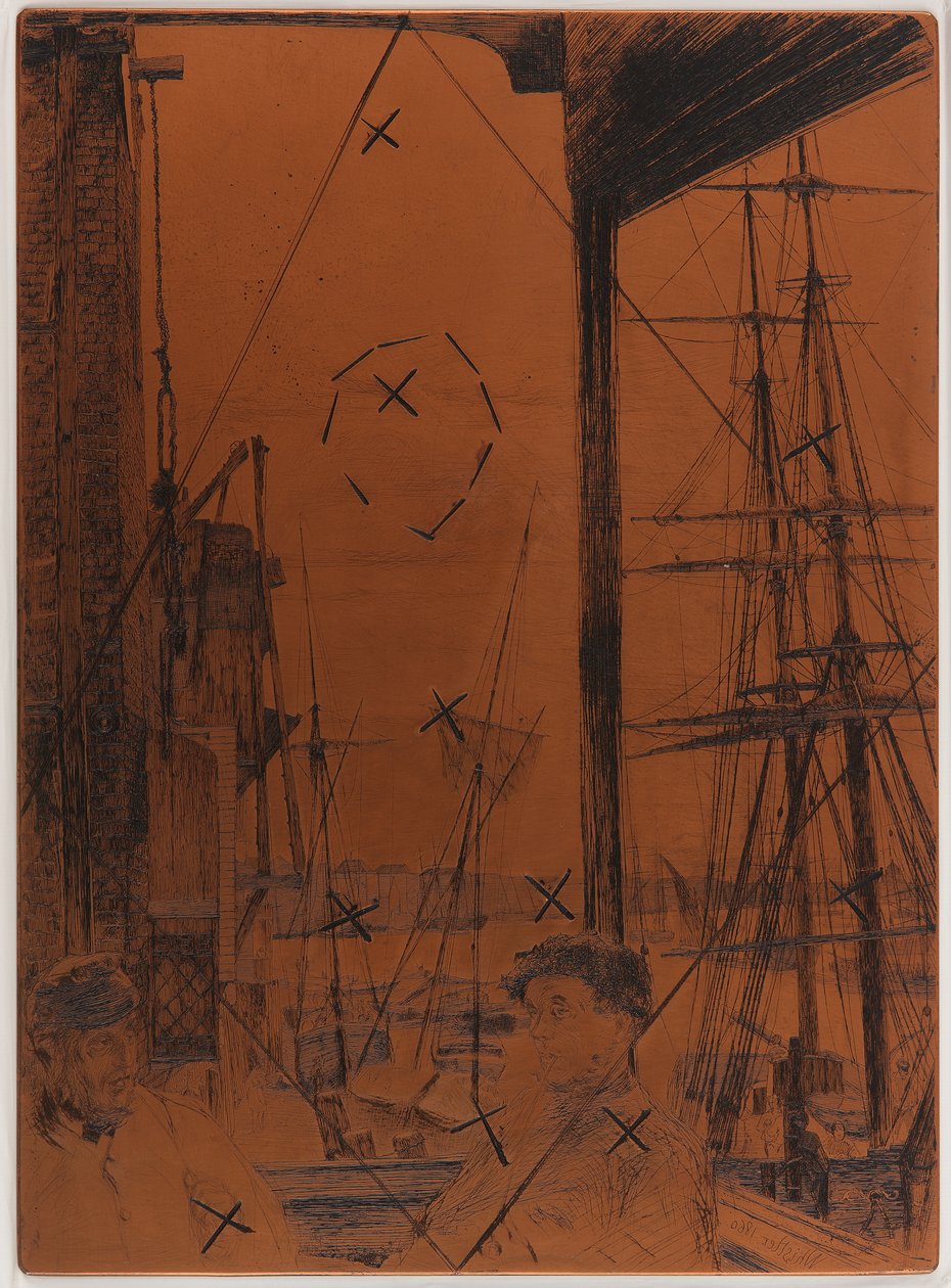 Dağlama plakası: Rotherhithe by James Abbott McNeill Whistler