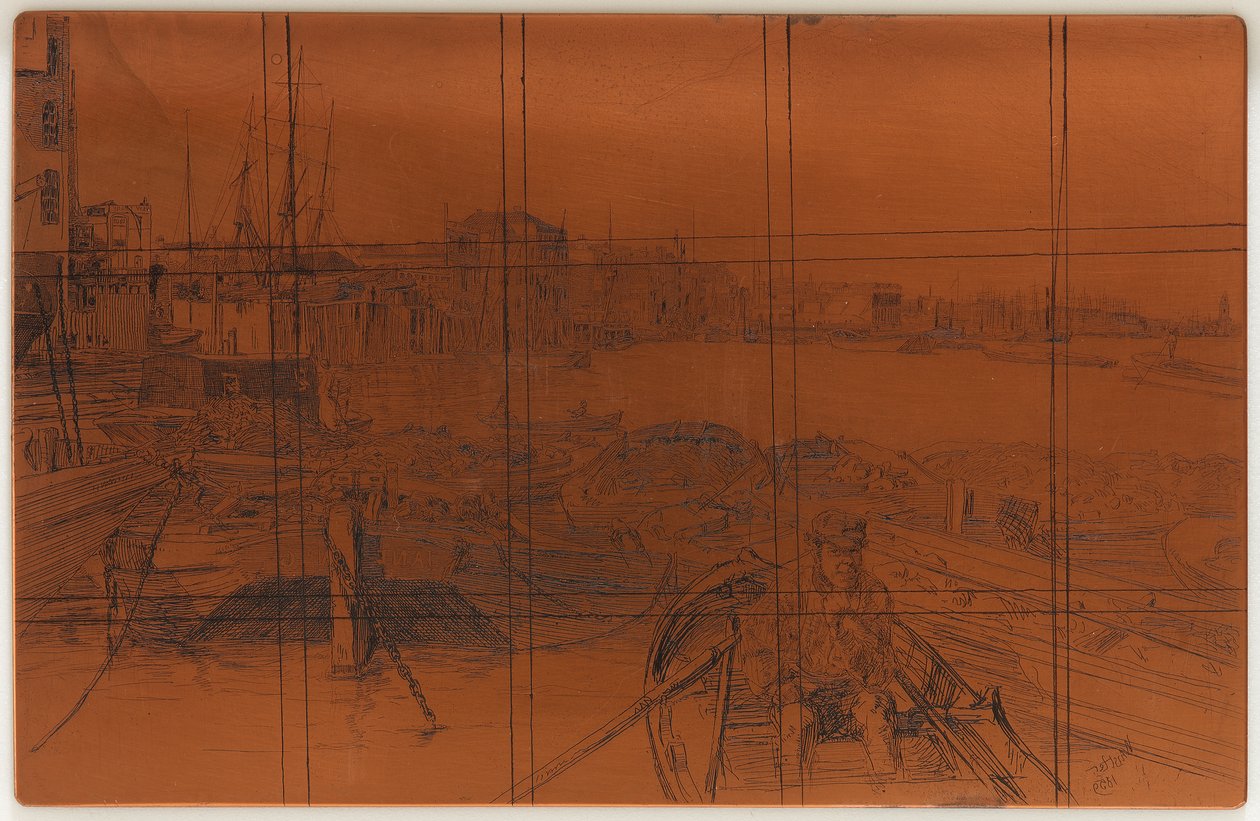 Dağlama plakası: Havuz by James Abbott McNeill Whistler