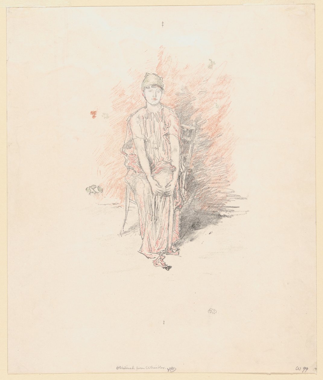 Renklerde Figür Çalışması by James Abbott McNeill Whistler