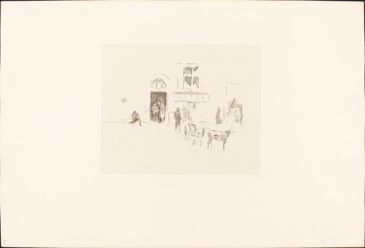 Gaiety Sahne Kapısı by James Abbott McNeill Whistler