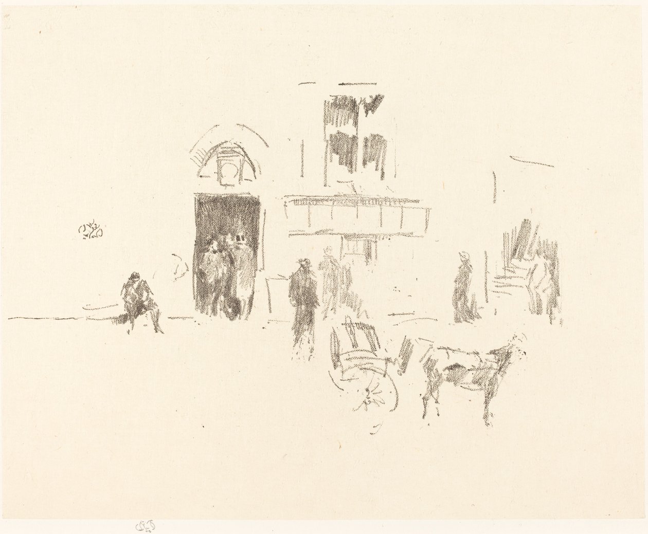 Gaiety Sahne Kapısı by James Abbott McNeill Whistler