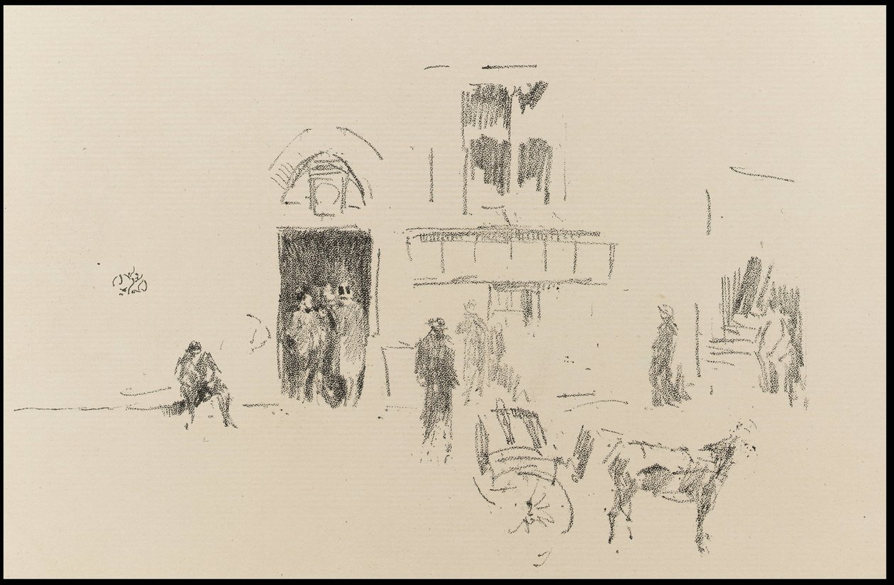 Gaiety Sahne Kapısı by James Abbott McNeill Whistler
