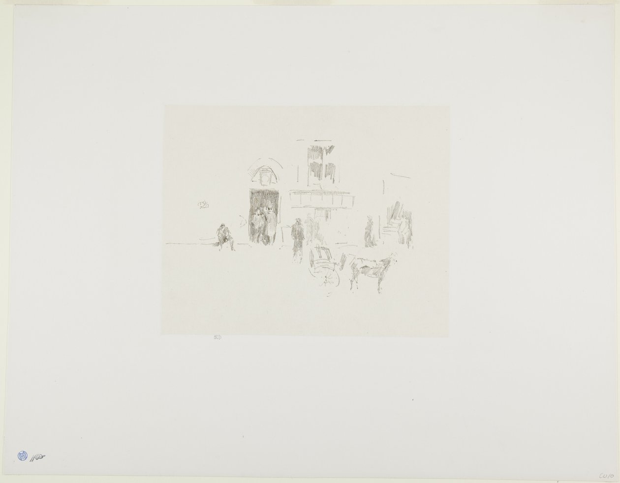 Gaiety Sahne Kapısı by James Abbott McNeill Whistler